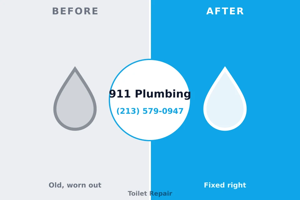 Before and after: plumbing repair Lyncourt, NY